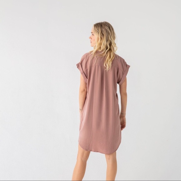 Thread & Supply Collared Button-Up Shirt Dress - Picture 8 of 8